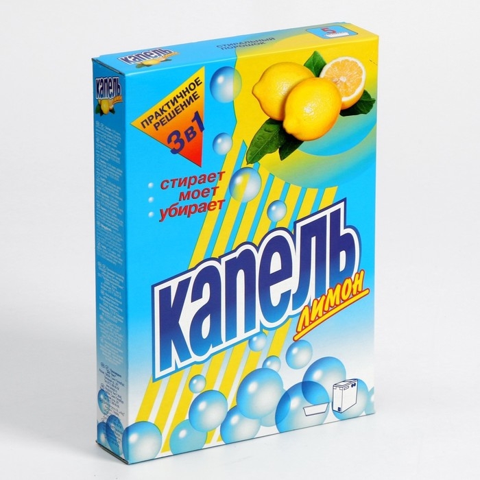 Стиральный порошок &laquo;Аист - Капель - Лимон&raquo;, автомат, 400 г