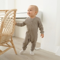 Комбинезон Крошка Я, BASIC LINE, рост 62-68 см, цвет бежевый Комбинезон Крошка Я, BASIC LINE, рост 62-68 см, цвет бежевый