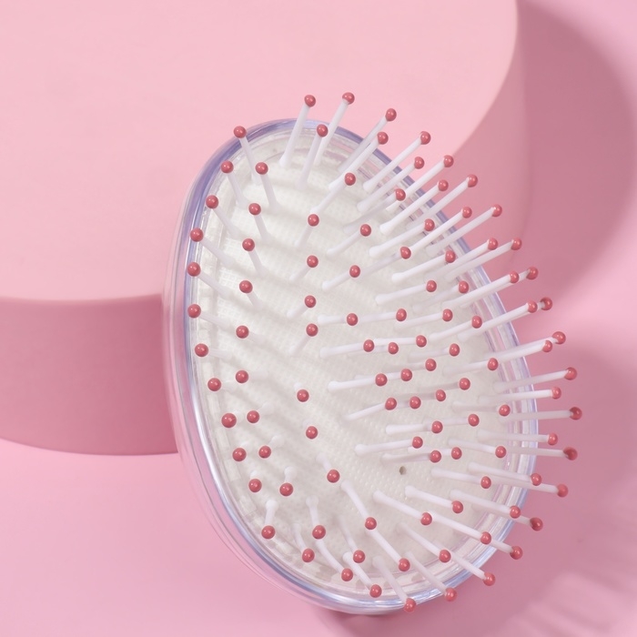 Расчёска - шейкер «Лапки», 5,5 × 9 см, цвет розовый Расчёска - шейкер «Лапки», 5,5 × 9 см, цвет розовый