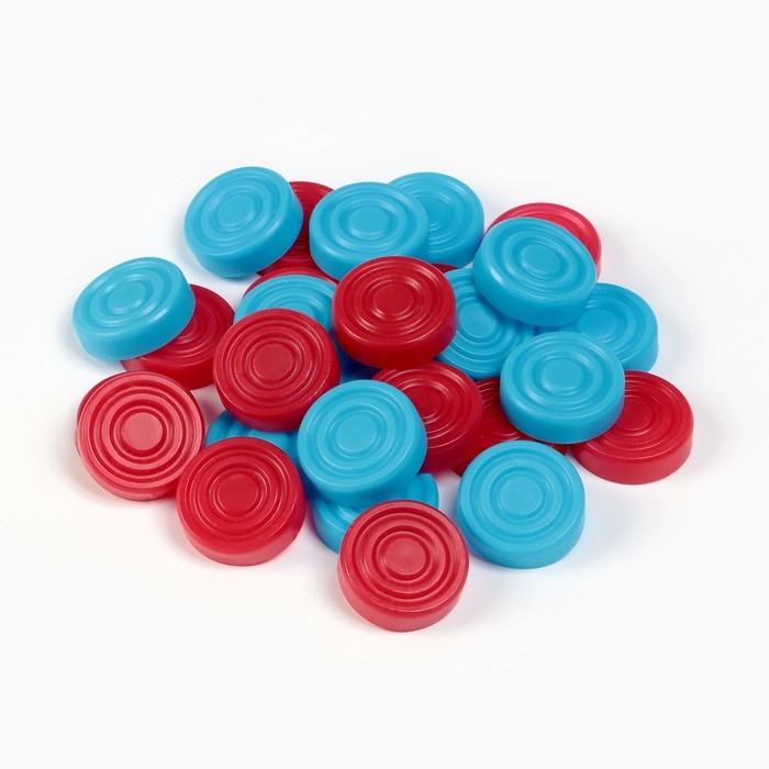 Шашки-нарды, настольные игры, цветные Шашки-нарды, настольные игры, цветные "Время игры", d-2.6 см, 32 х 32 см