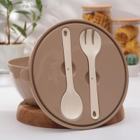 Салатник с крышкой и приборами &laquo;Bono&raquo;, 5 л, цвет микс