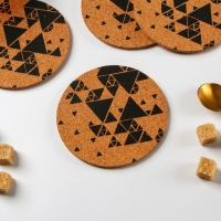 Набор подставок под горячее Доляна &laquo;Треугольники&raquo;, 6 шт, d=10 см