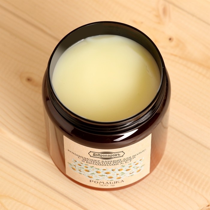 Кондиционер банный для волос натуральный Кондиционер банный для волос натуральный "Ромашка" с витаминами А,Е,F, 500 г