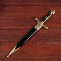 Кортик "Звезда Давида", золото/синий, 10х40 см Кортик "Звезда Давида", золото/синий, 10х40 см