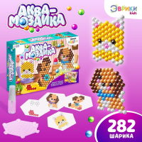 Аквамозаика с декорациями «Зверята», 282 шарика Аквамозаика с декорациями «Зверята», 282 шарика