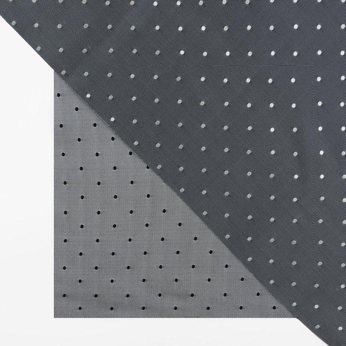 Ткань подкладочная &laquo;Горох&raquo;, двусторонняя, 100 % вискоза, 1 &times; 1,4 м, цвет серый