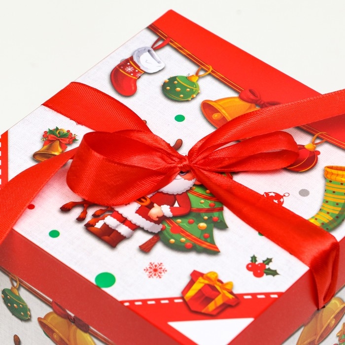 Новый год. Коробка Самосборная &laquo;Дед мороз и Ёлка&raquo; 15 х 15 х 15 см