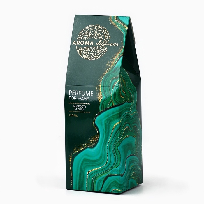 Диффузор ароматический палочки, ароматизатор для дома &laquo;Аромадиффузор: For home&raquo;, аромат зелёный чай, 120 мл.