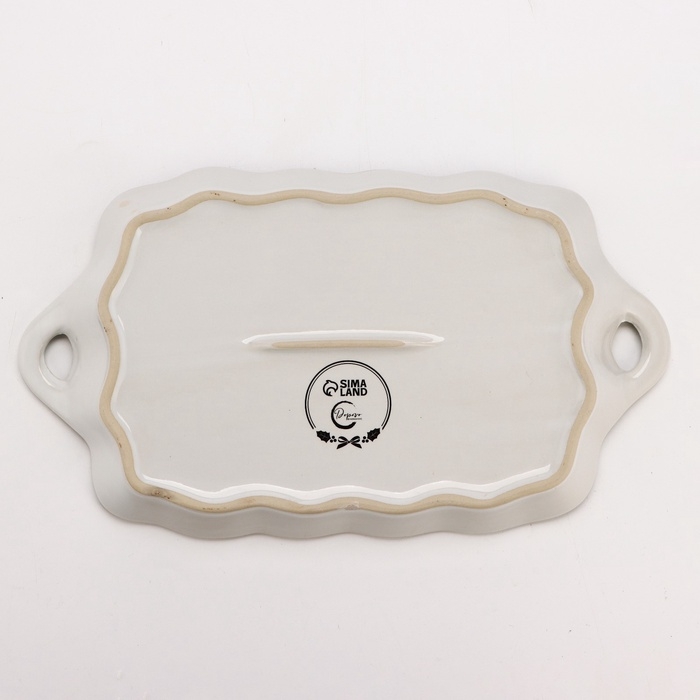 Новый год. Блюдо керамическое «Зимней сказки», 23 х 13 х 2,5 см Новый год. Блюдо керамическое «Зимней сказки», 23 х 13 х 2,5 см