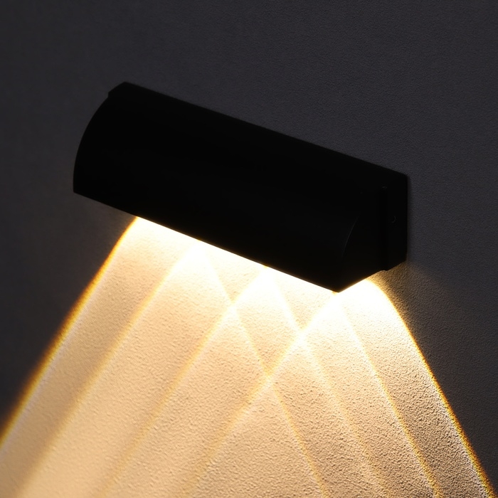 Светильник фасадный &laquo;Каскад&raquo;, FSD-092, 4 Вт, 3000К, 4 луча, IP65, 220 В, металл, черный