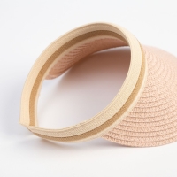 Козырёк плетёный для девочки MINAKU цвет розовый, р-р 50-52 Козырёк плетёный для девочки MINAKU цвет розовый, р-р 50-52