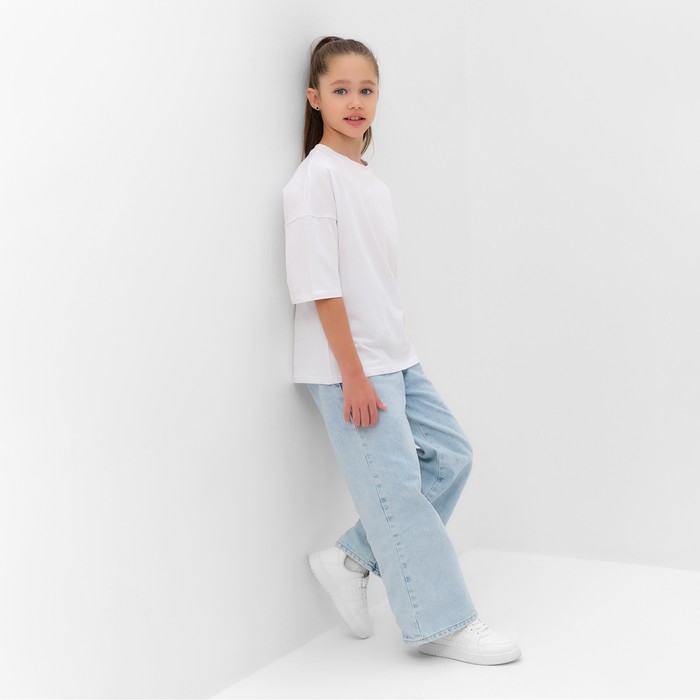 Футболка детская Basic line цвет белый, рост 110 см