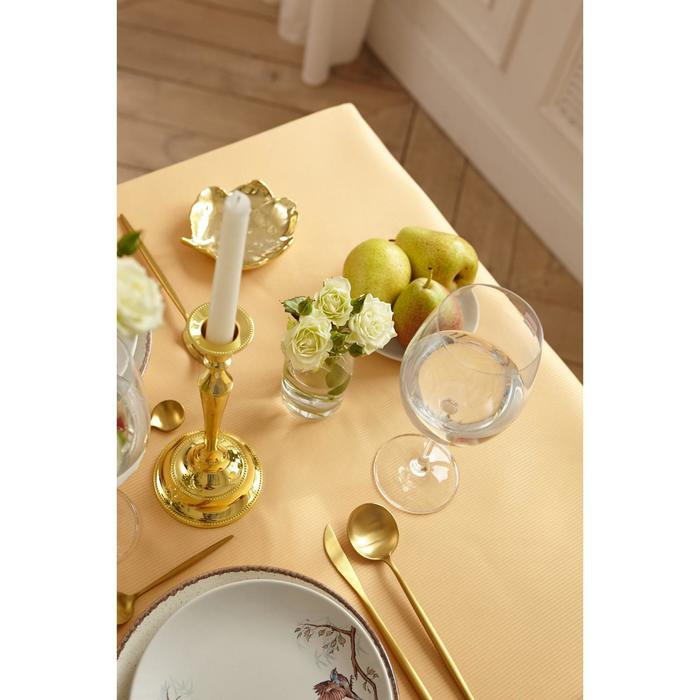 Скатерть Этель Lines 150*220 +/-3см, цв.бежевый, пл. 192 г/м2, хл с ВГМО