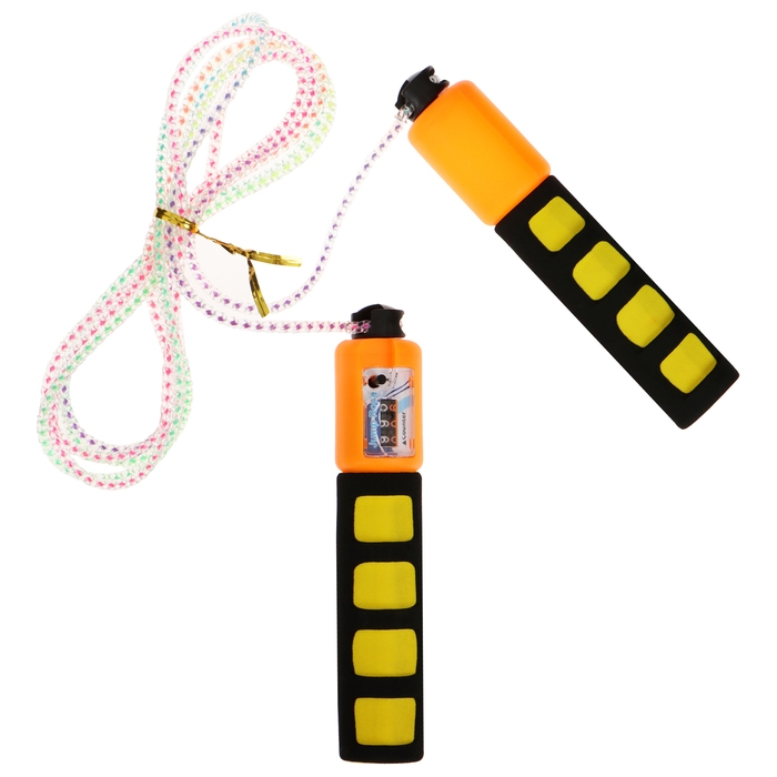 Скакалка ONLYTOP, со счётчиком, 2,7 м, цвета МИКС Скакалка ONLYTOP, со счётчиком, 2,7 м, цвета МИКС