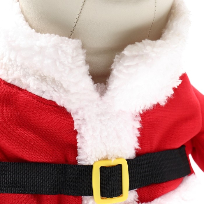 Новый год. Новогодний костюм для собак "Клаус", размер XL (ДС 40, ОГ 50 см)