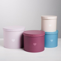 Набор коробок 4 в 1, упаковка подарочная, &laquo;Океан любви&raquo;, 14 х 14 х 13 - 20 х 20 х 17,5 см