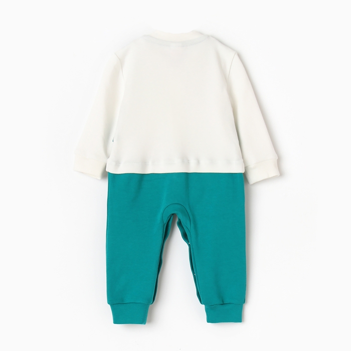 Комбинезон детский, цвет зелёный, рост 68 см