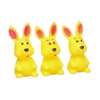 Набор резиновых игрушек для ванны &laquo;Мыльница: Зайчик&raquo;, с пищалкой, 4 шт, Крошка Я