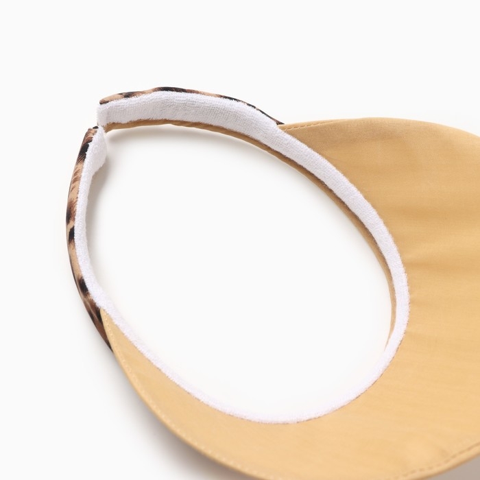 Козырёк женский MINAKU Козырёк женский MINAKU "Leopard" цвет коричневый, р-р 56-58