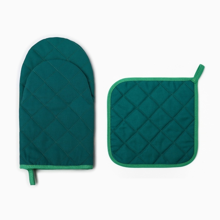 Набор кух. Этель Winter story варежка 15х28см, прихватка 19х19см,100%хл