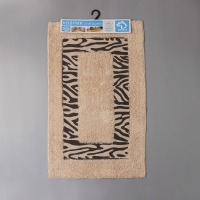 Коврик для дома Доляна «Зебра», 50×80 см, цвет молочный Коврик для дома Доляна «Зебра», 50×80 см, цвет молочный