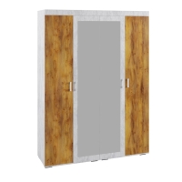 Спальный гарнитур Вега, Шкаф 4х ств, кровать 160х200, стол косметический, тумба прикроватная