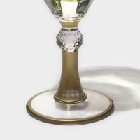 Бокал для вина стеклянный &laquo;Триумф&raquo;, 300 мл, 8,5&times;18,5 см, цвет зелёный