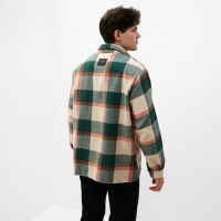 Рубашка мужская в клетку MIST, размер 50, зеленый