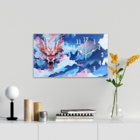 Часы-картина настенные "Облачный змей", бесшумные, 35 х 60 см, АА Часы-картина настенные "Облачный змей", бесшумные, 35 х 60 см, АА