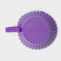 Форма для выпечки Доляна &laquo;Алиса в стране чудес&raquo;, силикон, 9&times;7&times;4,5 см, внутренний размер 6,5&times;6,5&times;4,5 см, цвет фиолетовый