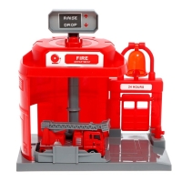 Парковка &laquo;Пожарная&raquo;, с подъёмом, машинка опускается с кнопки, звонит колокол, МИКС