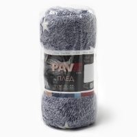 Плед светящийся Фри дом Звездный 100х150см, аэрософт 190г/м, пэ100% Плед светящийся Фри дом Звездный 100х150см, аэрософт 190г/м, пэ100%