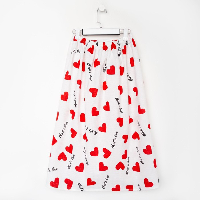 Полотенце для бани &laquo;Сердечки&raquo; женское парео,80х150&plusmn;4 см, 100% хлопок, ваф. полотно, 160 гр/м2