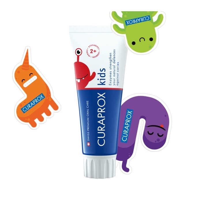 Зубная паста Curaprox Kids 950, со вкусом клубники, 60 мл Зубная паста Curaprox Kids 950, со вкусом клубники, 60 мл