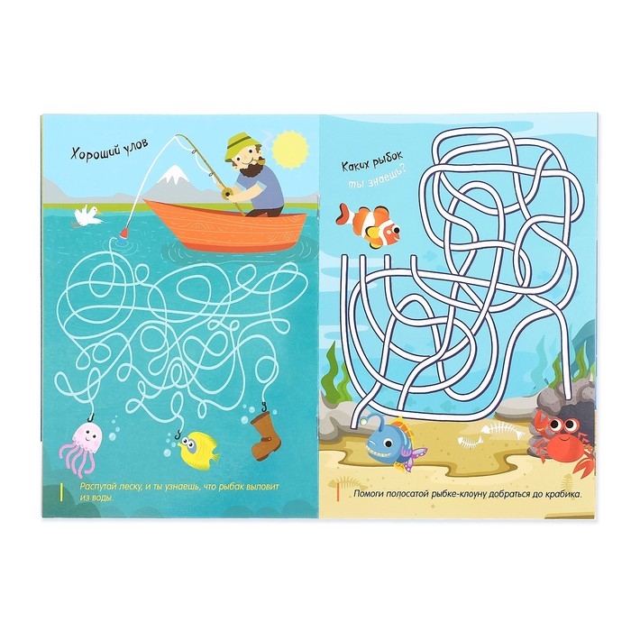 Набор многоразовых книг с маркером &laquo;Напиши и сотри. Лабиринты и путаницы&raquo;, 2 шт. по 12 стр.