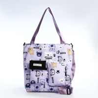 Шопер на молнии, цвет сиреневый Шопер на молнии, цвет сиреневый