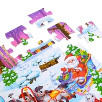 Пазлы с окошками &laquo;Зверята в лесу&raquo;, 7 окошек, 27 деталей