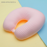 Мягкая игрушка-антистресс &laquo;Полосатик&raquo;, подголовник с заклёпкой, цвет розовый