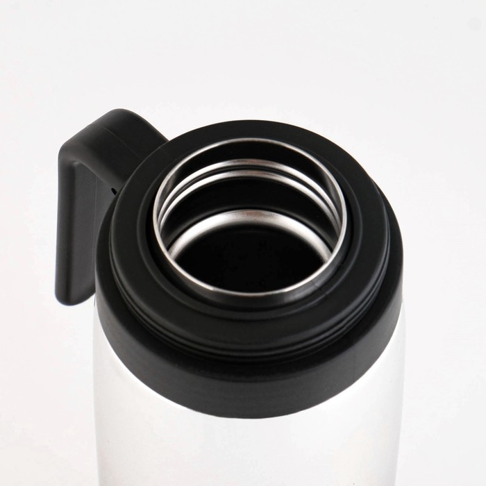 Термос, 1 л, Гильза "Мастер К.", с кружкой, сохраняет тепло 24 ч