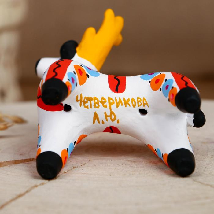 Дымковская игрушка Дымковская игрушка "Олень", микс