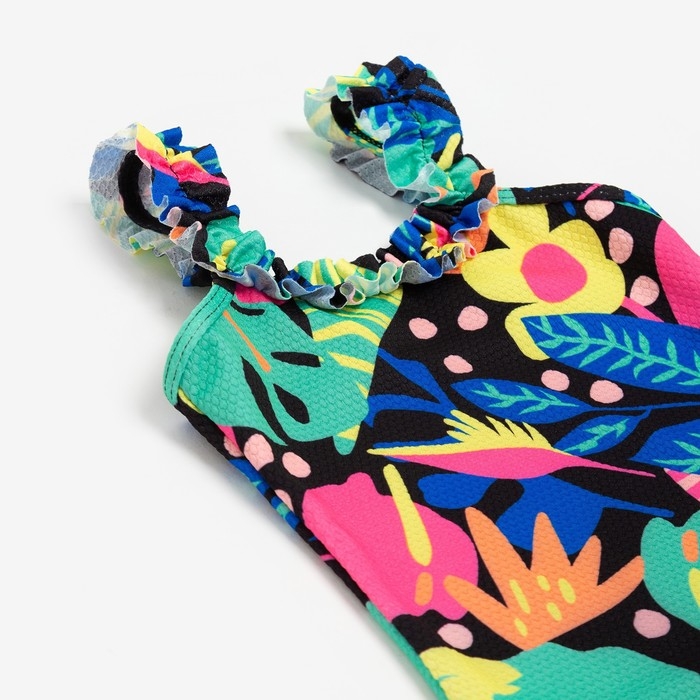 Купальник слитный детский MINAKU с принтом, рост 128-134