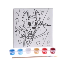 Картина по номерам для детей &laquo;Корги-герой&raquo;, 15 х 15 см