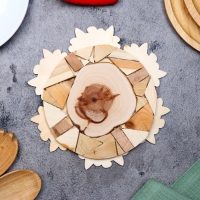 Подставка под горячее "Цветочный горшок", D=20 см, можжевельник Подставка под горячее "Цветочный горшок", D=20 см, можжевельник