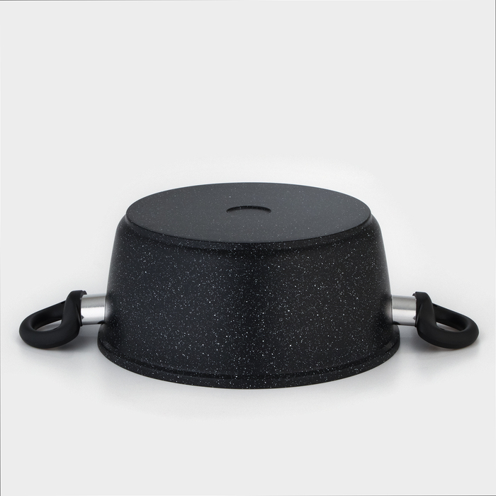 Кастрюля Доляна &laquo;Элит&raquo;, 4 л, d=26 см, h=11 см, антипригарное покрытие, стеклянная крышка