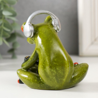 Сувенир полистоун лак "Лягушонок играет в приставку" МИКС  8х7х8 см