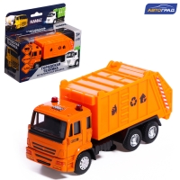 Грузовик металлический &laquo;КАМАЗ. Мусоровоз&raquo;, инерционный, 1:54, цвет оранжевый