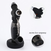 Газовая горелка туристическая с пьезоподжигом, 6.1 х 9.9 х 4 см, черная Газовая горелка туристическая с пьезоподжигом, 6.1 х 9.9 х 4 см, черная