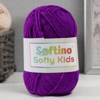 Пряжа 100% акрил "Softy Kids" 90м ±5м 50 гр цвет 53 фиолетовое вино Пряжа 100% акрил "Softy Kids" 90м ±5м 50 гр цвет 53 фиолетовое вино