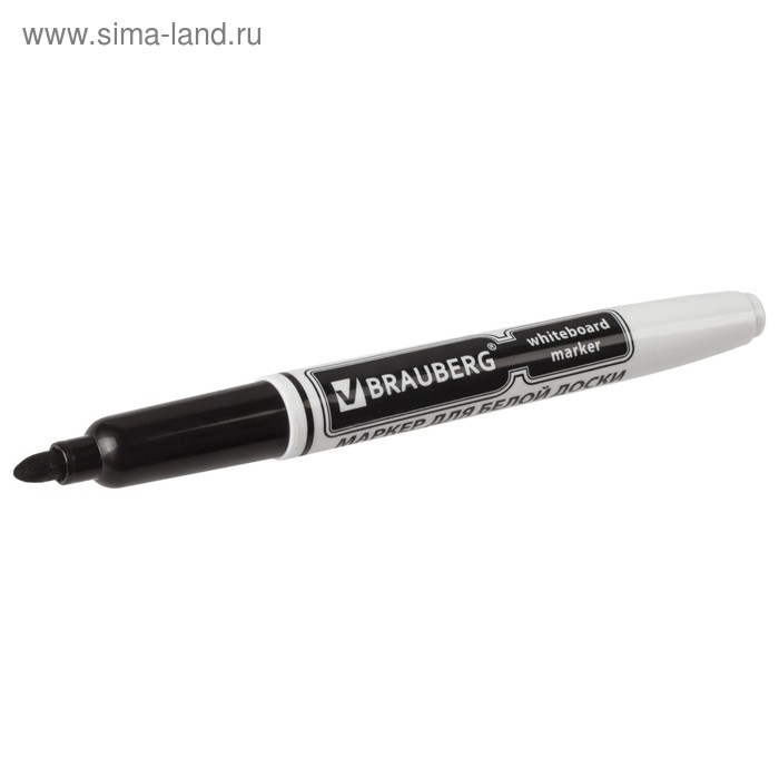 Маркер для доски 4.0 мм, BRAUBERG, чёрный