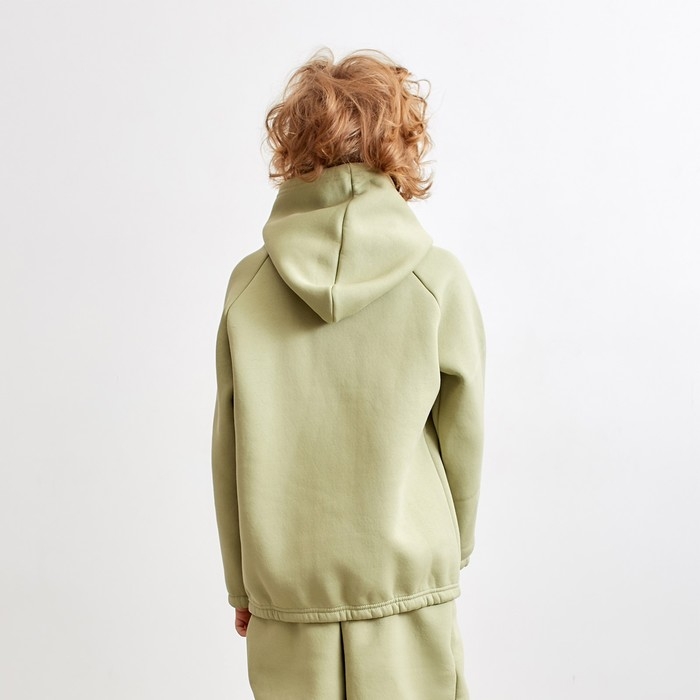 Худи детское MINAKU: Basic Line KIDS цвет оливковый, рост 116